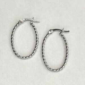 Sterling silver hoop earrings